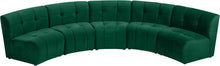 Load image into Gallery viewer, Limitless Green Velvet 5pc. Modular Sectional
