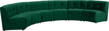 Load image into Gallery viewer, Limitless Green Velvet 6pc. Modular Sectional