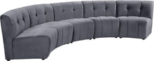Load image into Gallery viewer, Limitless Grey Velvet 5pc. Modular Sectional