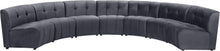 Load image into Gallery viewer, Limitless Grey Velvet 7pc. Modular Sectional