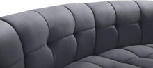 Load image into Gallery viewer, Limitless Grey Velvet 3pc. Modular Sectional