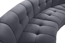Load image into Gallery viewer, Limitless Grey Velvet 7pc. Modular Sectional