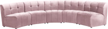 Load image into Gallery viewer, Limitless Pink Velvet 5pc. Modular Sectional