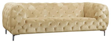 Load image into Gallery viewer, Mercer Beige Velvet Sofa
