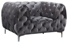 Load image into Gallery viewer, Mercer Grey Velvet Chair