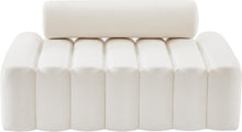 Load image into Gallery viewer, Melody Cream Velvet Loveseat