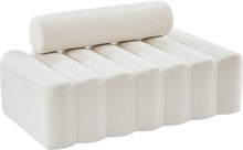 Load image into Gallery viewer, Melody Cream Velvet Loveseat