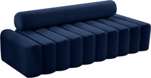 Load image into Gallery viewer, Melody Navy Velvet Sofa
