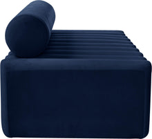 Load image into Gallery viewer, Melody Navy Velvet Sofa