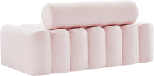 Load image into Gallery viewer, Melody Pink Velvet Loveseat