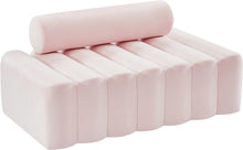 Load image into Gallery viewer, Melody Pink Velvet Loveseat