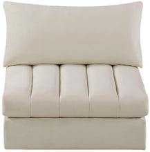 Load image into Gallery viewer, Jacob Cream Velvet Armless