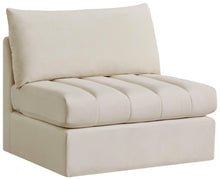 Load image into Gallery viewer, Jacob Cream Velvet Armless