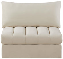Load image into Gallery viewer, Jacob Cream Velvet Armless