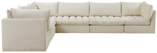 Load image into Gallery viewer, Jacob Cream Velvet Modular Sectional