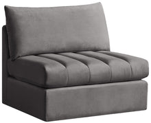 Load image into Gallery viewer, Jacob Grey Velvet Armless