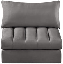 Load image into Gallery viewer, Jacob Grey Velvet Armless