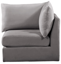 Load image into Gallery viewer, Jacob Grey Velvet Corner