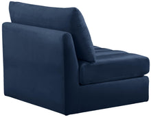 Load image into Gallery viewer, Jacob Navy Velvet Armless