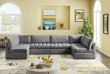 Load image into Gallery viewer, Jacob Grey Velvet Modular Sectional