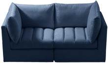 Load image into Gallery viewer, Jacob Navy Velvet Modular Sofa