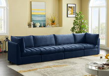 Load image into Gallery viewer, Jacob Navy Velvet Modular Sofa