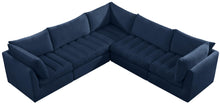 Load image into Gallery viewer, Jacob Navy Velvet Modular Sectional