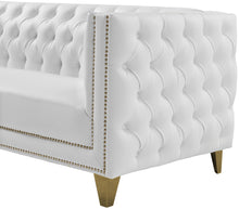Load image into Gallery viewer, Michelle White Faux Leather Sofa