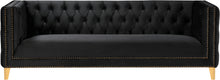 Load image into Gallery viewer, Michelle Black Velvet Sofa