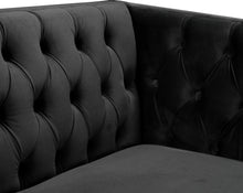 Load image into Gallery viewer, Michelle Black Velvet Chair