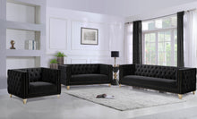 Load image into Gallery viewer, Michelle Black Velvet Chair