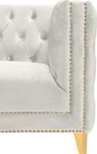Load image into Gallery viewer, Michelle Cream Velvet Chair