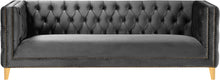 Load image into Gallery viewer, Michelle Grey Velvet Sofa