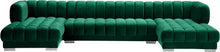 Load image into Gallery viewer, Gwen Green Velvet 3pc. Sectional (3 Boxes)