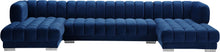 Load image into Gallery viewer, Gwen Navy Velvet 3pc. Sectional (3 Boxes)