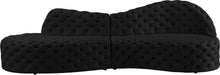 Load image into Gallery viewer, Royal Black Velvet 2pc. Sectional