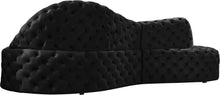 Load image into Gallery viewer, Royal Black Velvet 2pc. Sectional