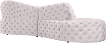 Load image into Gallery viewer, Royal Cream Velvet 2pc. Sectional