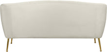 Load image into Gallery viewer, Tori Cream Velvet Loveseat