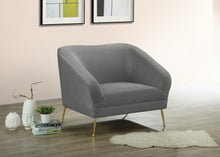 Load image into Gallery viewer, Hermosa Grey Velvet Chair