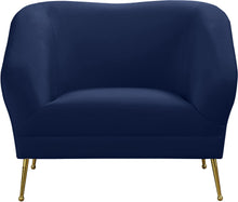 Load image into Gallery viewer, Hermosa Navy Velvet Chair
