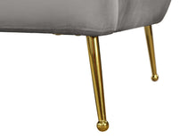 Load image into Gallery viewer, Hermosa Grey Velvet Loveseat