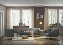 Load image into Gallery viewer, Hermosa Grey Velvet Chair