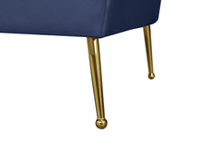 Load image into Gallery viewer, Hermosa Navy Velvet Chair