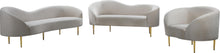 Load image into Gallery viewer, Ritz Cream Velvet Sofa