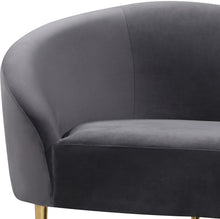 Load image into Gallery viewer, Ritz Grey Velvet Sofa