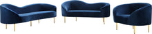 Load image into Gallery viewer, Ritz Navy Velvet Sofa