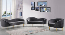 Load image into Gallery viewer, Ritz Grey Velvet Chair
