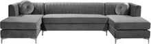 Load image into Gallery viewer, Graham Grey Velvet 3pc. Sectional