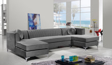 Load image into Gallery viewer, Graham Grey Velvet 3pc. Sectional